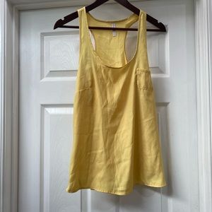 Xhilaration yellow racerback blouse